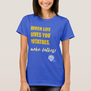 T-shirt Chemise de Hanukkah pour femmes - "Faire des latke