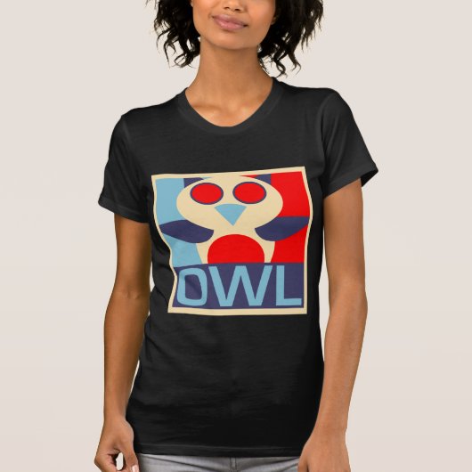 T-shirt Chemise de hibou d'art de bruit (Devant)