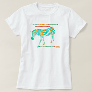 T-shirt Chemise de inspiration de zèbre de syndrome d'EDS