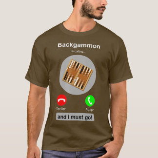 T-shirt Chemise de jacquet Funny Téléphone Call Backgammon