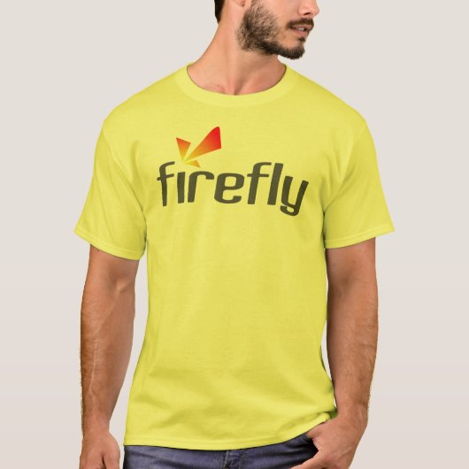 T-shirt Chemise de jaune de luciole de médias de (Devant)