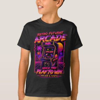 T-shirt Chemise de jeu Vintage Synthwave Play To Win
