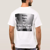 T-shirt Chemise de jockey de disque de Memory Makers, Inc. (Dos)