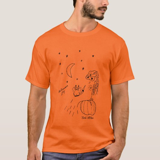 T-shirt Chemise de joie de Halloween (Devant)