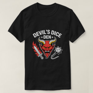 T-shirt Chemise de joueur de JDR Devil’s Dice Den – Tête d