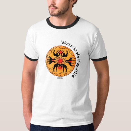 T-shirt Chemise de jour de girafe du monde (Devant)