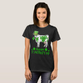 T-shirt Chemise de Jour de la Saint Patrick de vache, fami (Devant entier)