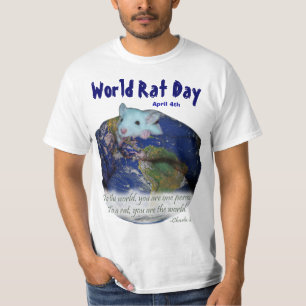 T-shirt Chemise de jour de rat du monde -- pour les