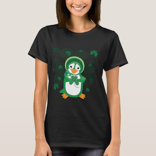 T-shirt Chemise de jour Patsy Penguin St. Patrick personna (Devant)