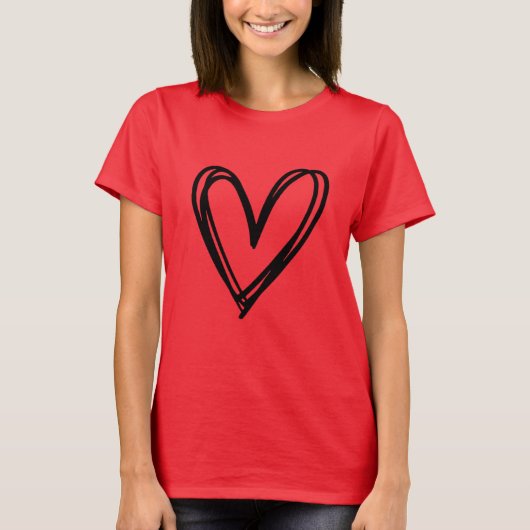 T-shirt Chemise de Jour Valentines (Devant)