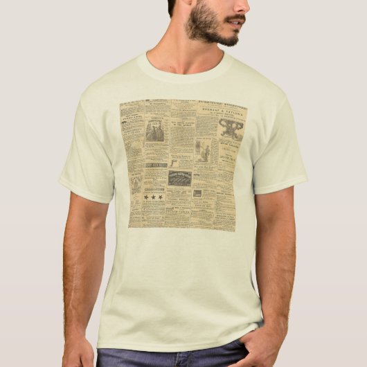 T-shirt Chemise de journal (Devant)