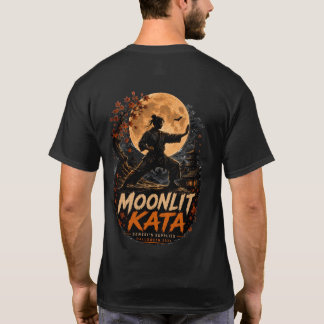 T-shirt Chemise de karaté Halloween Kata au clair de lune