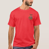 T-shirt Chemise de KunTao Silat Guru d'Américain - rouge (Devant)