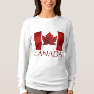 T-shirt Chemise de la douille des femmes de feuille