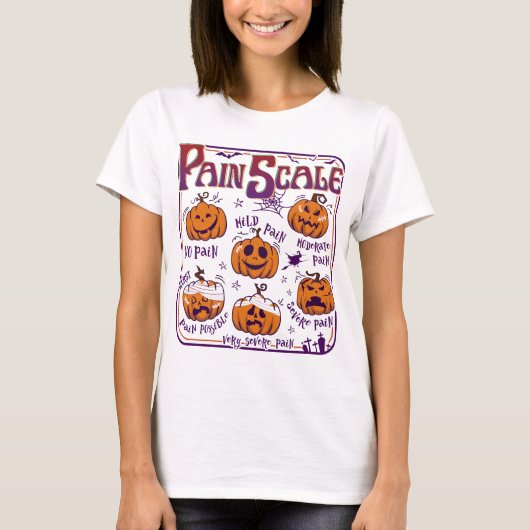 T-shirt Chemise de la douleur de l'infirmière d'Halloween (Devant)