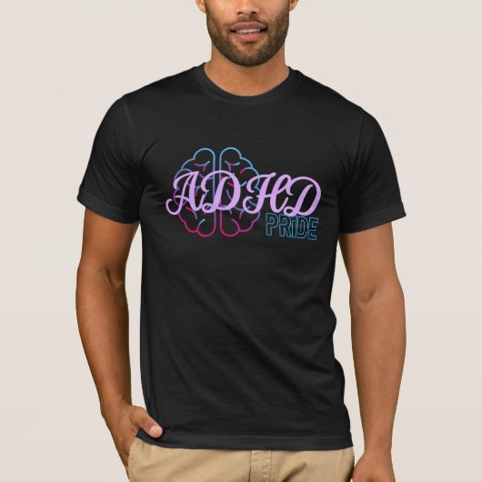T-shirt Chemise de la fierté ADHD (Devant)