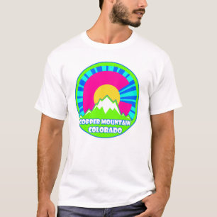 T-shirt Chemise de la montagne de cuivre Colorado neon mon