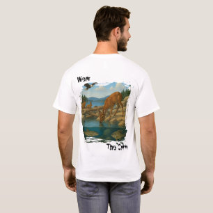 T-shirt Chemise de la nature et de la faune paisible