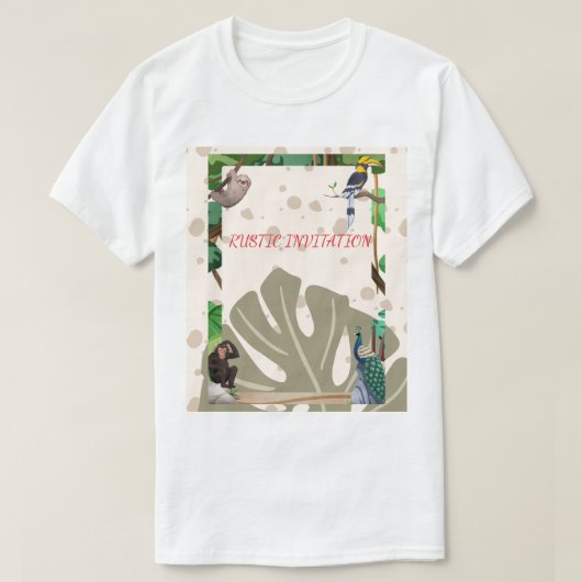 T-shirt Chemise de la nature rustique (Design devant)