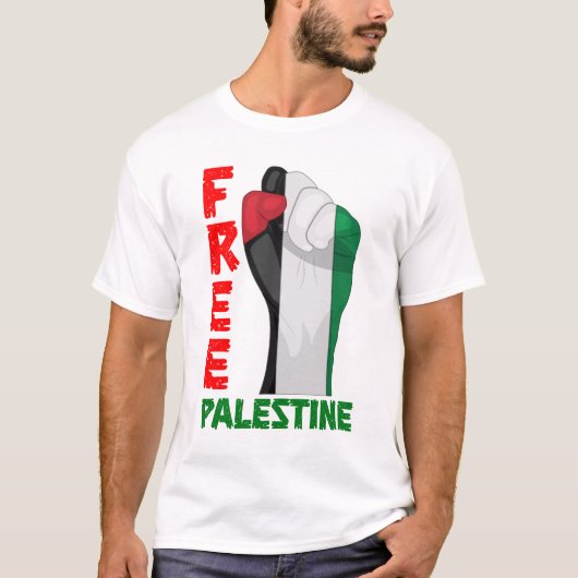 T-shirt Chemise de la Palestine libre (Devant)