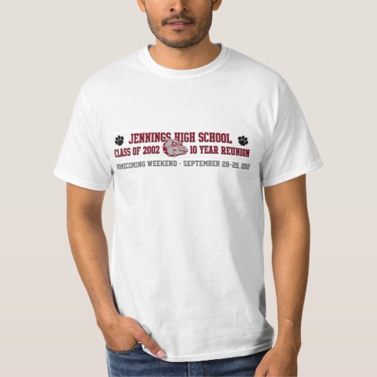 T-shirt Chemise de la Réunion de JHS (Devant)