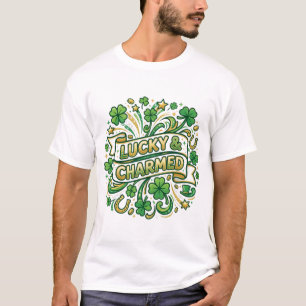 T-shirt Chemise de la Saint-Patrick Chanceuse & Enchantée