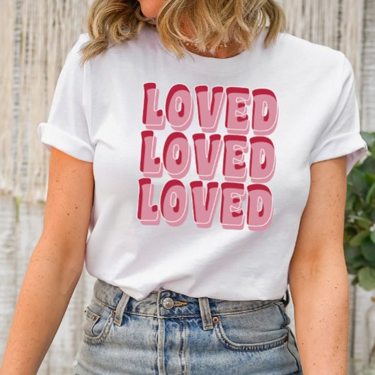 T-shirt Chemise de la Saint-Valentin bien aimée