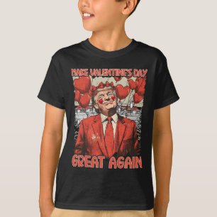 T-shirt Chemise de la Saint-Valentin Trump Fait de la Sain