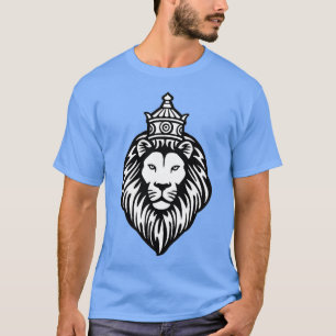 T-shirt Chemise de la tête de lion Roi Lion Chat Face Tee 