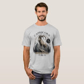 T-shirt Chemise de l'animal du zodiaque Capricorne (Devant entier)