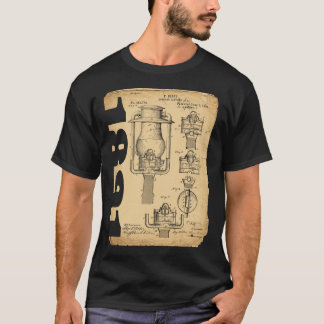T-shirt Chemise de lanterne de réverbère de brevet de