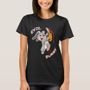 T-shirt Chemise de lapin maléfique Halloween drôle de mauv