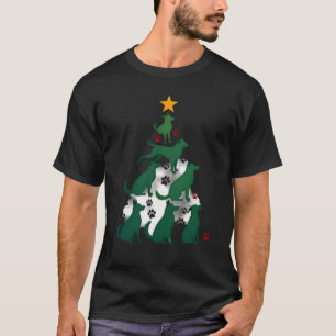 T-shirt Chemise de l'arbre de Noël de chien - Noël de chie