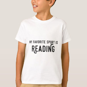 T-shirt Chemise de lecture Mon sport préféré est la lectur