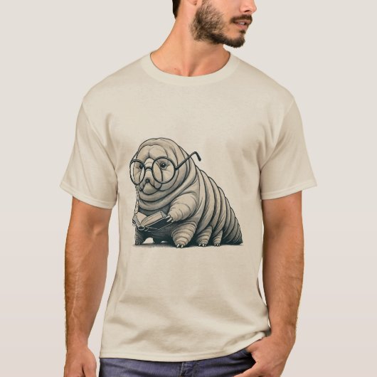 T-shirt Chemise de lecture Tardigrade – Conception unique (Devant)