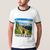 T-shirt Chemise de Lederhosen de l'Australie (Devant)