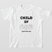 T-shirt Chemise de l'enfant de Dieu Christian Kid (Poser)