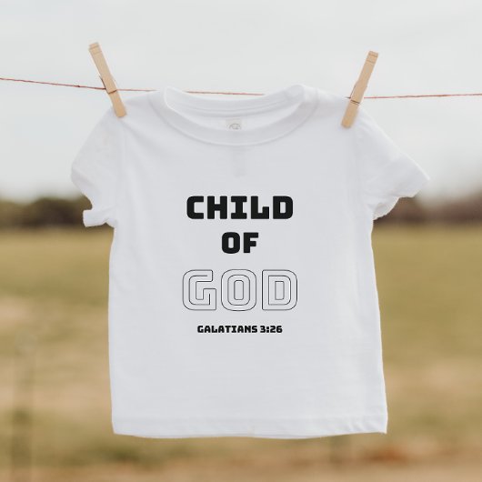 T-shirt Chemise de l'enfant de Dieu Christian Kid