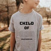 T-shirt Chemise de l'enfant de Dieu Christian Kid