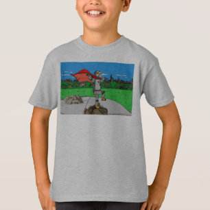 T-shirt Chemise de l'enfant de super héros de robot la