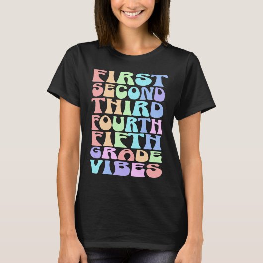 T-shirt Chemise de l'enseignant pour les vibes primaires - (Devant)