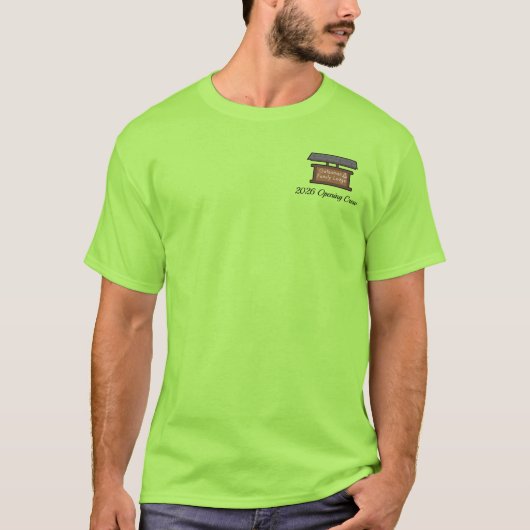 T-shirt Chemise de l'équipe d'ouverture 2026 (Devant)