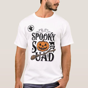 T-shirt Chemise de l'équipe effrayante Design de groupe Ha
