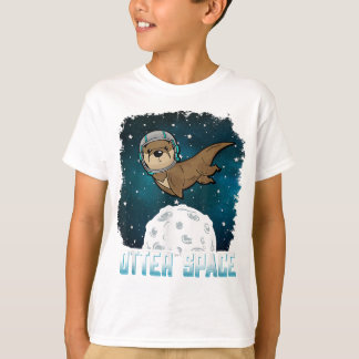T-shirt Chemise de l'espace Otter, drôle animal de l'espac