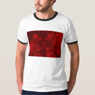 T-shirt Chemise de l'essaim d'hippocampes rouge profond