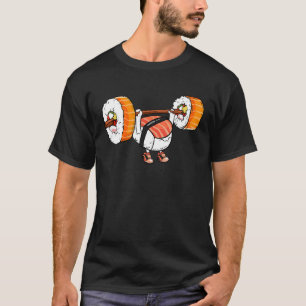 T-shirt Chemise de levage de poids de sushi Fitness Workou