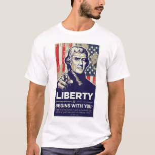T-shirt Chemise de liberté de Jefferson