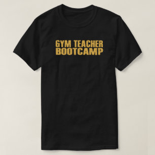 T-shirt Chemise de Logo de Bootcamp de Prof de Gym