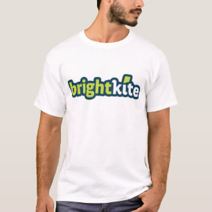 T-shirt chemise de logo de Brightkite.com - logo seulement