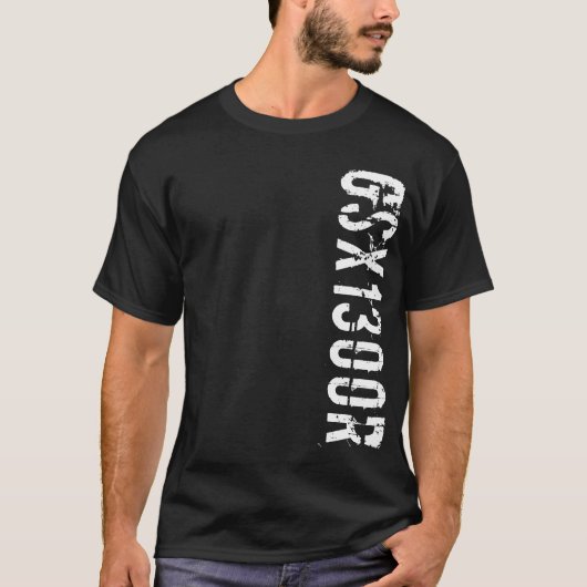 T-shirt Chemise de logo de GSX1300R Vert (Devant)